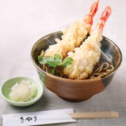 Large shrimp tempura soba