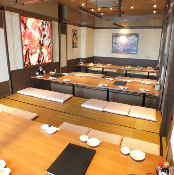 Up to 40 people can be banqueted! Private rooms with digging tatami mats, which are popular without getting tired, are ideal for various gatherings such as company banquets and reunions ◎ Banquets with seats that do not care about the surroundings are also at peak climax! For meals and alcohol ♪ Please feel free to contact the store for details of banquets and reservations ♪ ※ The image is affiliated store