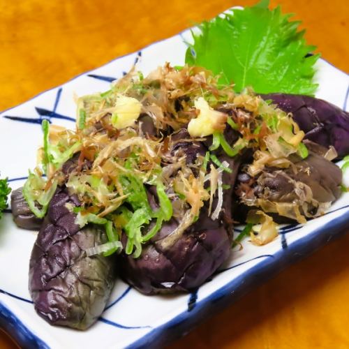 揚げなす生姜醤油あえ