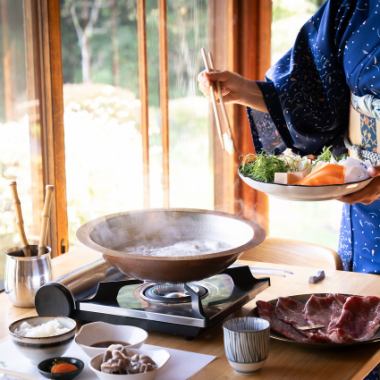 <ランチ>【神戸牛&葉山牛】極上黒毛和牛のしゃぶしゃぶ