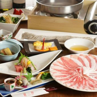 [娛樂]宴會套餐（含稅5,500日圓）黑豬肉火鍋共7道菜≪僅限平日≫