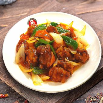 酢豚/ホイコーロー/豚キムチ/中華風生姜焼き/豚肉と木耳と玉子炒め/豚レバ黒胡椒炒め