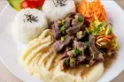 Stir-fried lamb with rice (lamb)