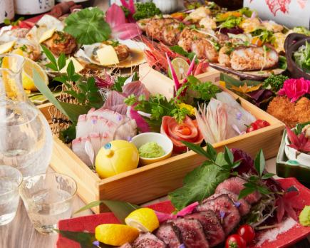 ☆【套餐】最受欢迎【8道菜】6,500日元 ⇒ 5,000日元 “含2小时畅饮” 汇集本店特色菜的最佳套餐