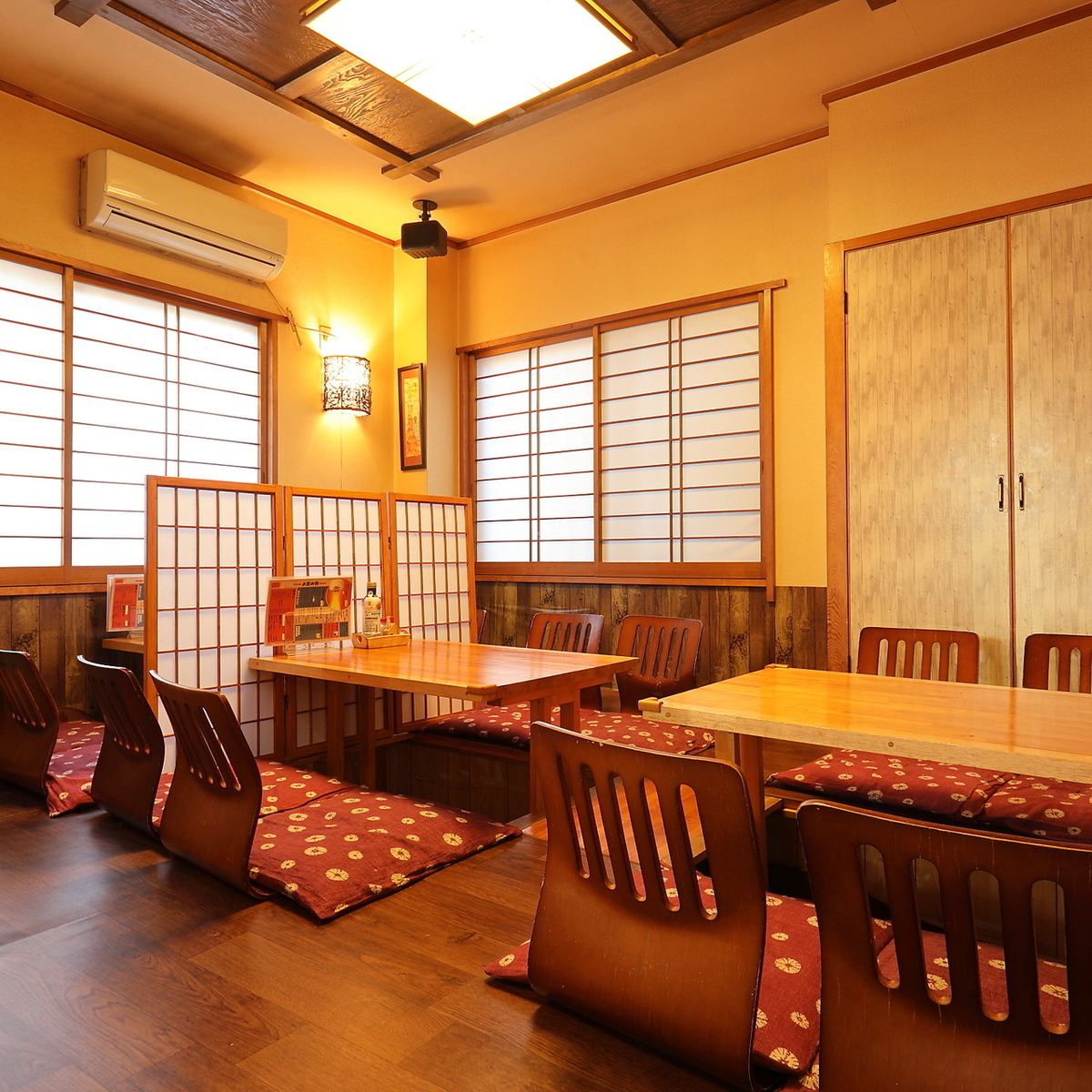 最大40名様までご利用可のお座敷席がございます！