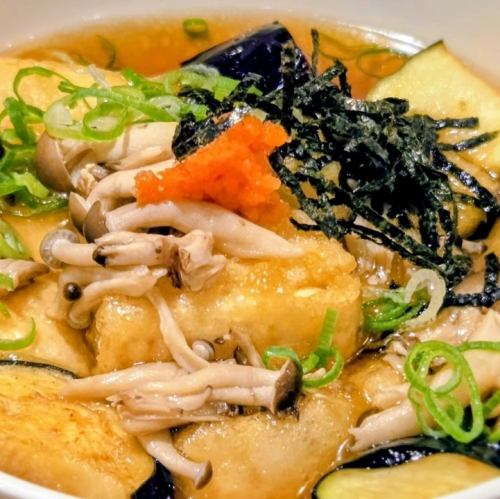 もつ煮込み/揚げ出し豆腐/もちとナスの揚げおろし