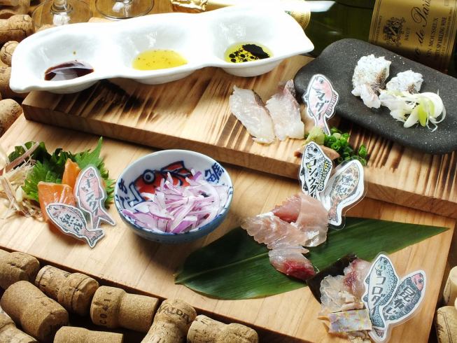 [Taste comparison of raw sea bream] Try sea bream sashimi, smoked sea bream, aged sea bream, broiled, etc.♪