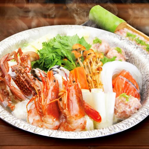 [Salt soup] Seafood chanko nabe for 1 person