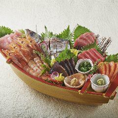 僅限座位！生魚片船森7種1份 一般1280日元（不含稅）⇒980日元（不含稅）