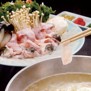 <超值宴會方案>河豚辣椒火鍋、鮑魚生魚片套餐、高級無限暢飲