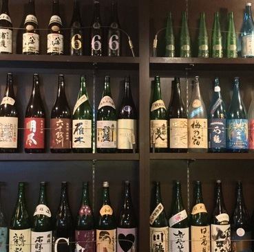 Over 60 varieties of premium Japanese sake