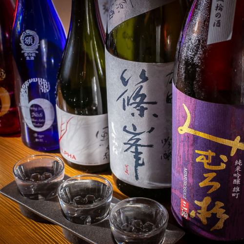 We have local sake from all over the country on a weekly basis ◎