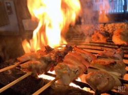 Assortment of 10 charcoal grilled yakitori