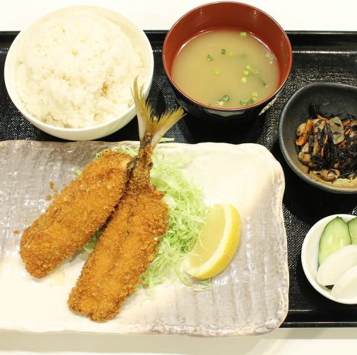 あじフライ定食