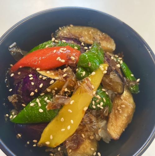 茄子とピーマンのおかかご飯