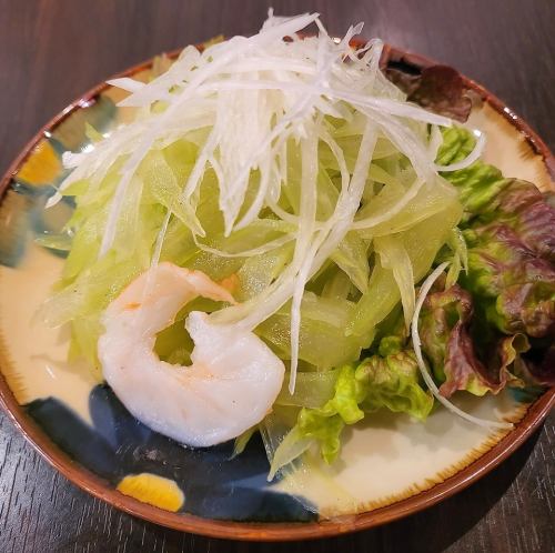 海老とセロリの冷菜