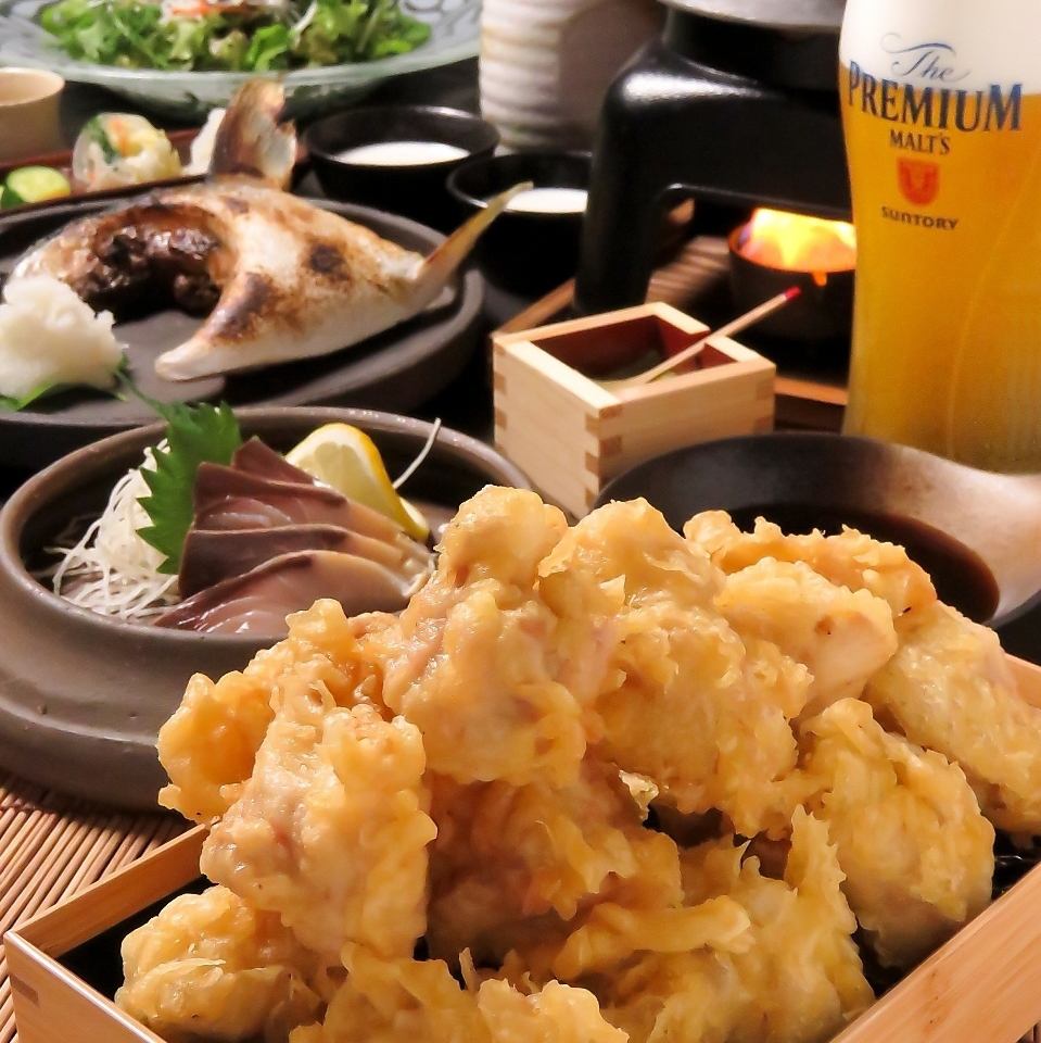 We also have dishes using our specialty chicken tempura yaburi♪