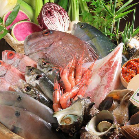 There is a wide variety of seafood from Echizen Wakasa and Gifu specialties.