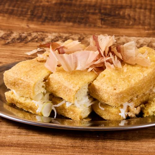栃尾狐の納豆はさみ揚げ