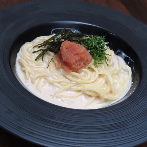 ゆず香る明太クリームパスタ