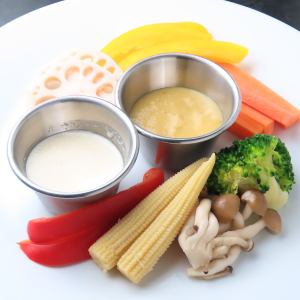 彩り野菜のバーニャカウダ