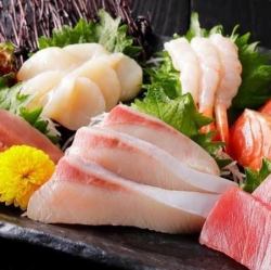 刺身六点盛り合わせ