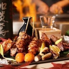 《銘柄地鶏を存分に◆生ビール付きで》『銘柄地鶏使用の焼き鳥盛り合わせ+100種類食べ放題コース』