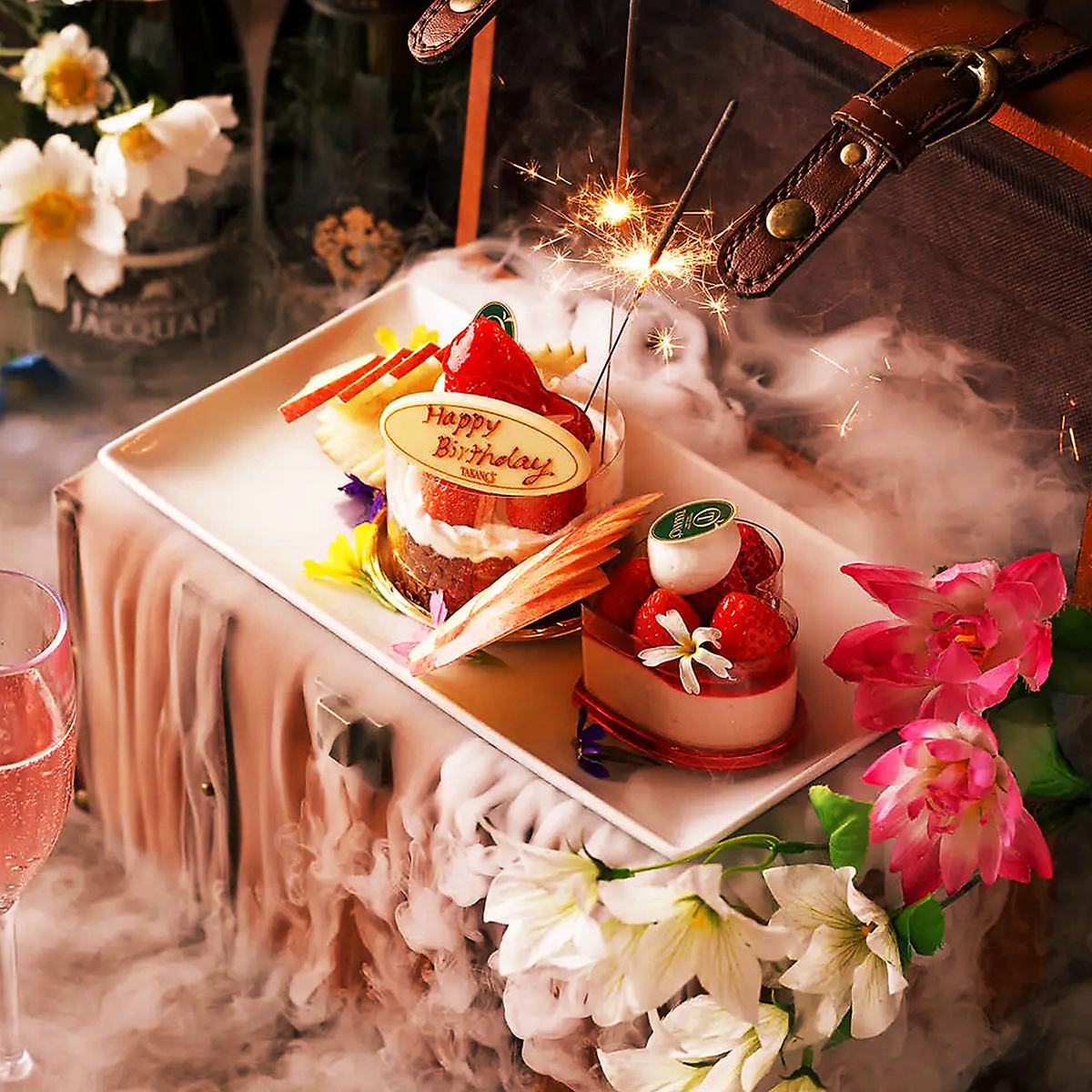 誕生日や歓送迎会にぴったりな無料のプレートサービスをご用意♪