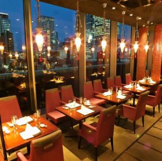 【Table seat】 From the large window with feeling of release, you can see the night view of Tokyo · Marunouchi.You can relax in a calm atmosphere.It is the best seats to spend with the girls' association and important people.Make reservations fast.We are looking forward to hearing from you.
