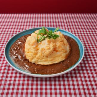 とろけるハンバーグスフレオムレツ デミグラスソース セット