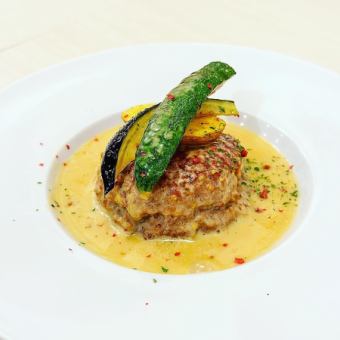 マスタードクリームハンバーグ