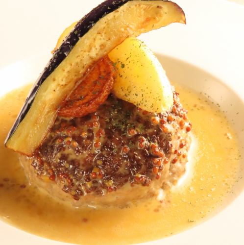 マスタードクリームハンバーグ