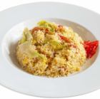 蟹とレタスの炒飯