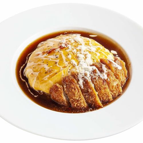 オムカツ丼