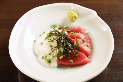 生まぐろ山かけ