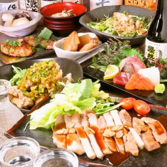 【お得夏料理満載】自家製ユーリンチー・刺盛3種焼鳥3種全8品120分飲放付(Lo.30分前)⇒4000円