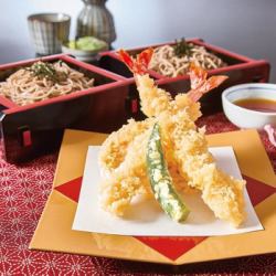 Large Shrimp Tempura Cold Soba Noodles [Matsu]