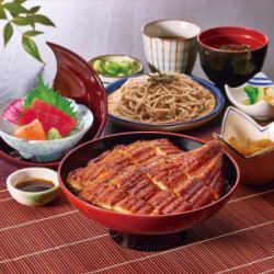 Eel bowl set meal (1 eel)