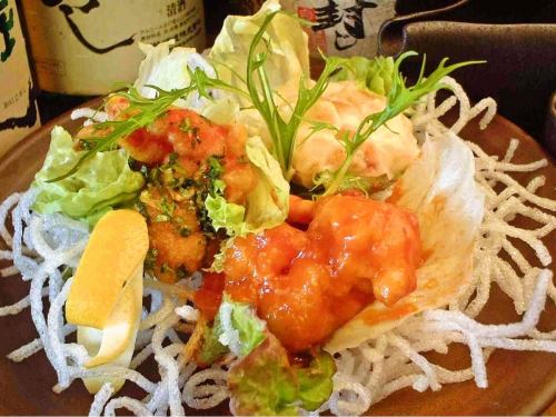 海老チリ・海老マヨ2点盛