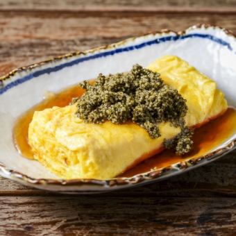 ★出汁巻き玉子 ～畑のキャビアあんかけ～