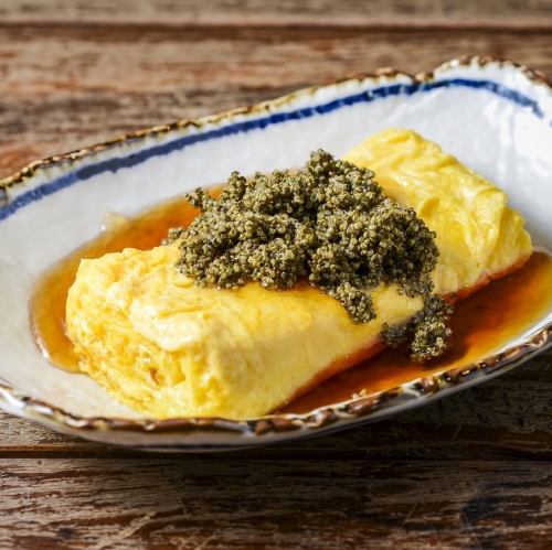 ★出汁巻き玉子 ～畑のキャビアあんかけ～