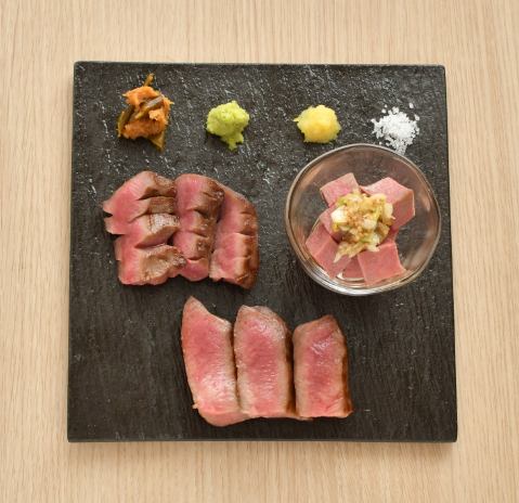 ３種盛り 牛たん定食 ※写真は白牛たん