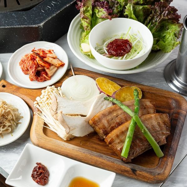 [All-you-can-eat lunch is also available♪] Underwater aged samgyeopsal set ◎2,398 yen (tax included)~