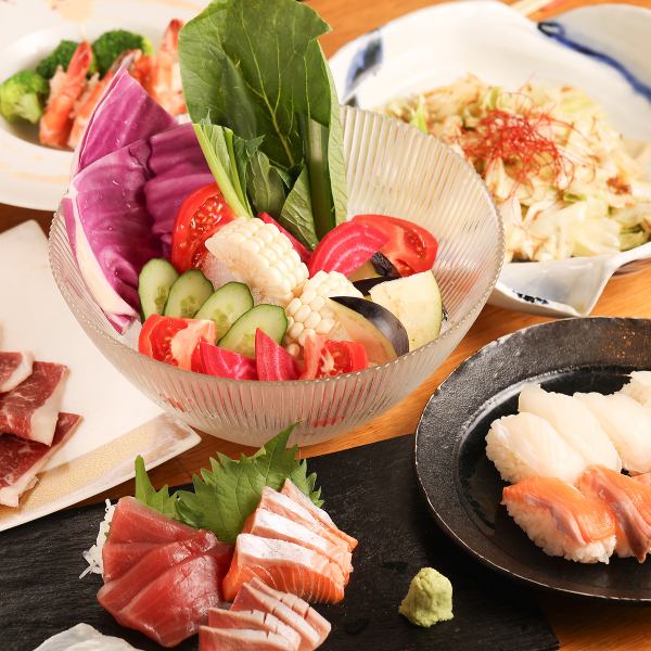 【料理もお酒も存分に楽しめる◎】90分飲み放題付き！全9品宴会コース5500円(税込)