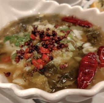 高菜入り牛肉の煮込み