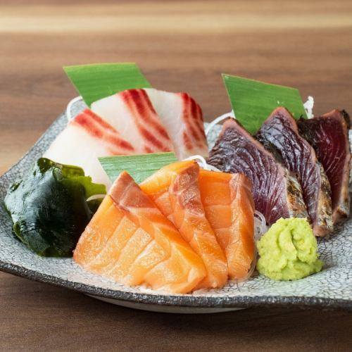 Assortment of 3 kinds of sashimi