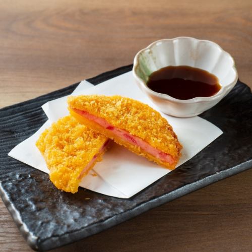 Old-fashioned ham cutlet