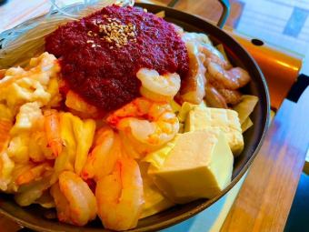 【2H飲み放題付き】ナッコプセＤＸコース☆人気韓国鍋と副菜のコース☆6000円☆