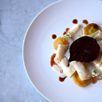 奈良食材を堪能するプラントフォワードディナーコース 全5品