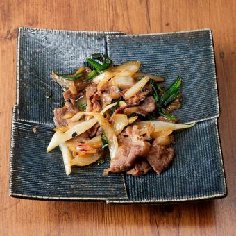 牛肉スタミナ炒め